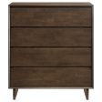 Glenwood - 4-Drawer Chest Of Drawers - Warm Brown For Cheap