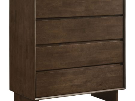 Glenwood - 4-Drawer Chest Of Drawers - Warm Brown For Cheap