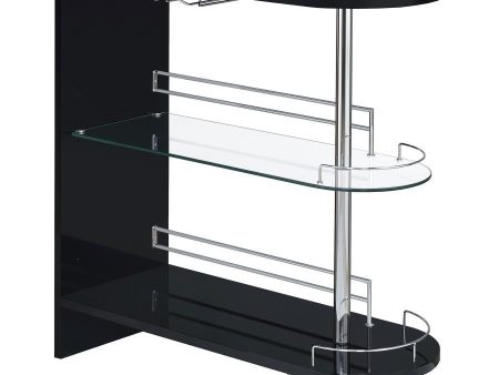 Adolfo - Rectangular 2-Tier Home Bar Table Fashion