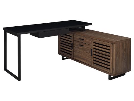 Maddox - L-Shape Office Computer Desk - Black Fashion