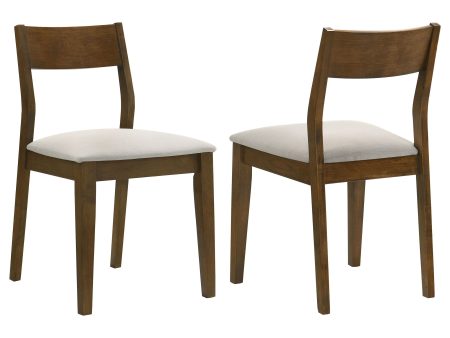 Almonte - Dining Chair Upholstered Seat (Set of 2) - Dark Brown Online