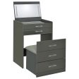 Danbury - 3-Drawer Makeup Vanity & Stool Set For Cheap