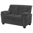 Clementine - Upholstered Padded Arm Loveseat Online Sale