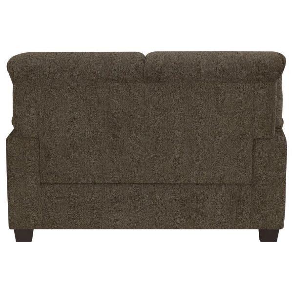 Clementine - Upholstered Padded Arm Loveseat Online Sale