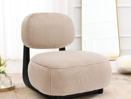 Duffie - Upholstered Armless Accent Chair - Camel Discount