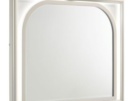 Olivia - LED Dresser Mirror - Pearl White Online