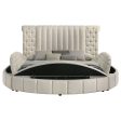 Sonya - Upholstered Round Storage Bed on Sale