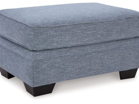 Carissa Manor - Denim - Ottoman Supply