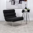 Serreta - Boucle Upholstered Armless Acrylic Chair Supply