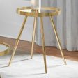 Kaelyn - Round Mirror Top End Table Supply