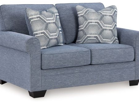 Carissa Manor - Denim - Loveseat Online now