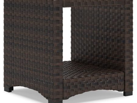 Windglow - Brown - Square End Table Discount