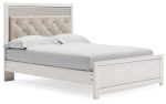 Altyra - White - Queen Panel Bed With Roll Slats Online now