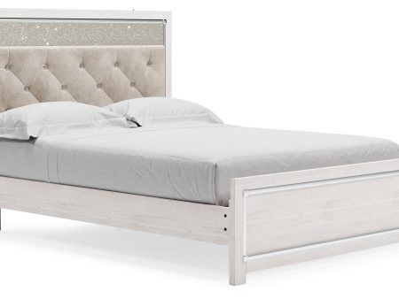 Altyra - White - Queen Panel Bed With Roll Slats Online now