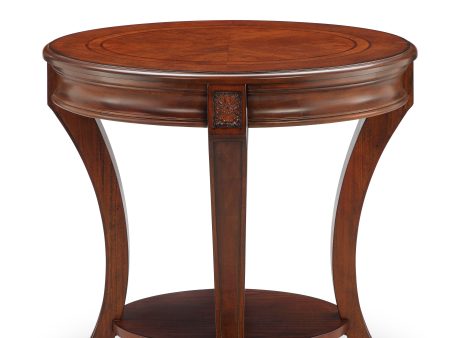 Winslet - Oval End Table - Cherry Fashion