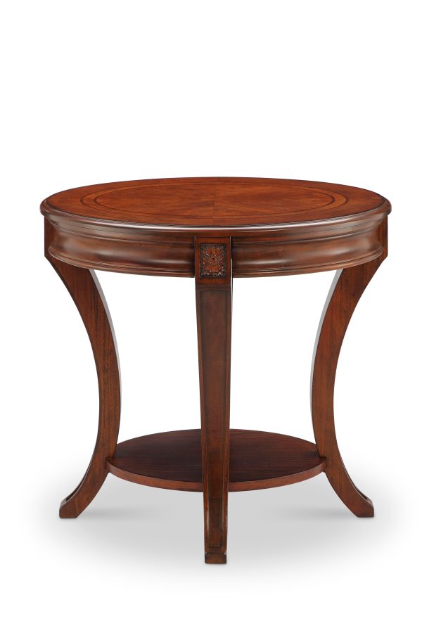 Winslet - Oval End Table - Cherry Fashion