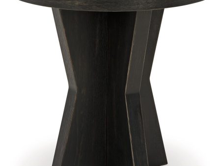 Galliden - Black - Round End Table Fashion