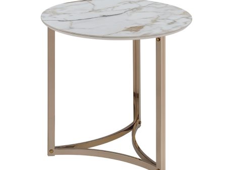 Zaidee - End Table - Sintered Champagne Hot on Sale