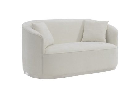 Odette - Loveseat With 2 Pillows - Beige Fashion