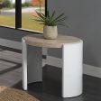 Zoma - End Table - Oak & White High Fashion