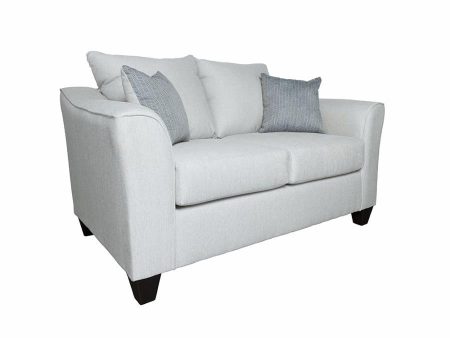 Salizar - Upholstered Flared Arm Loveseat - Sand For Sale