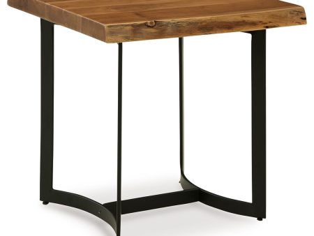 Fortmaine - Brown   Black - Rectangular End Table on Sale