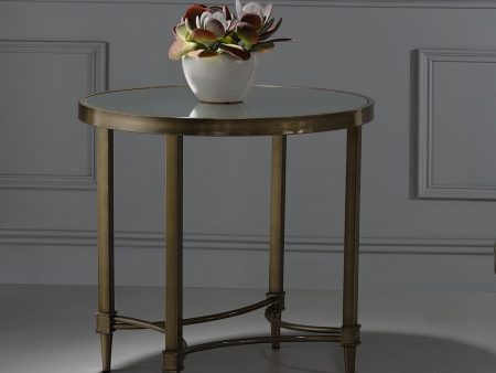 Aditya - End Table - Antique Brass For Sale