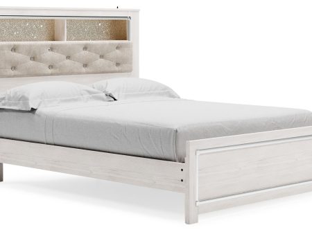 Altyra - White - Queen Panel Bookcase Bed With Roll Slats For Discount