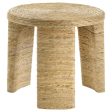 Artina - Woven Rattan Round Side End Table - Natural Hot on Sale