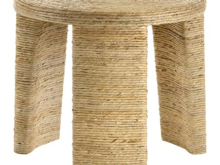 Artina - Woven Rattan Round Side End Table - Natural Hot on Sale