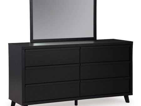 Danziar - Black - Dresser And Mirror For Cheap