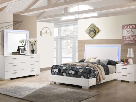 Felicity - Bedroom Set With Led Headboard And Mirror Hot on Sale