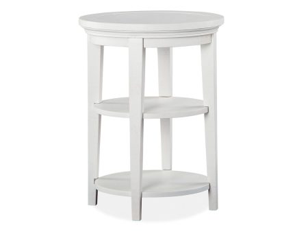 Heron Cove - Round Accent End Table - Chalk White Online Sale