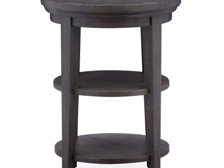 Westley Falls - Round Accent End Table - Graphite Online now