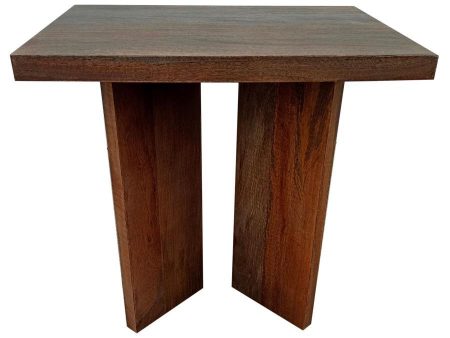 Andando - Square Solid Wood End Table - Mango Brown For Discount