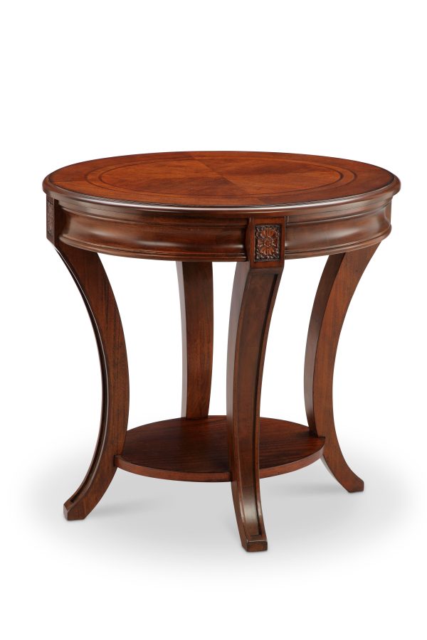 Winslet - Oval End Table - Cherry Fashion