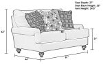 Cumberland - Loveseat - Ecru Online Sale