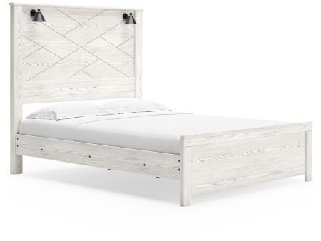 Gerridan - Panel Bed With Sconces Discount