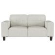 Deerhurst - Upholstered Track Arm Tufted Loveseat - Greige For Discount