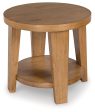 Kristiland - Light Brown - Round End Table Discount