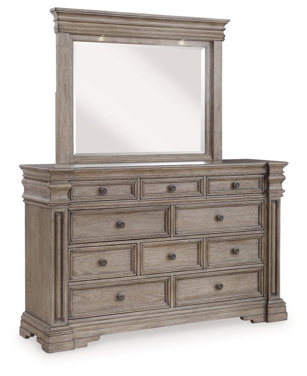 Blairhurst - Light Grayish Brown - Dresser And Mirror For Discount