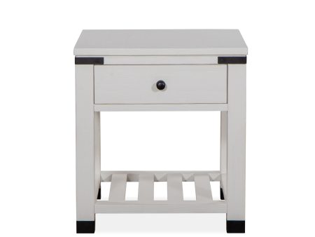 Harper Springs - Shelf End Table - Silo White on Sale