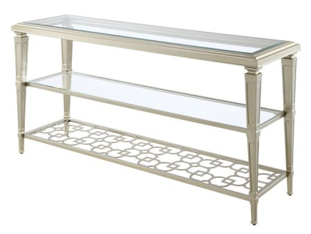 Zaba - End Table - Glass Top & Silver Hot on Sale