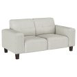 Deerhurst - Upholstered Track Arm Tufted Loveseat - Greige For Discount