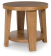 Kristiland - Light Brown - Round End Table Discount