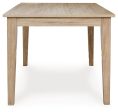 Gleanville - Light Brown - Rectangular Dining Room Table For Cheap