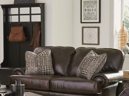 Roberto - Loveseat - Cocoa - Leather Online Sale