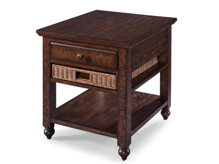 Cottage Lane - Wood Rectangular End Table - Coffee Online Sale