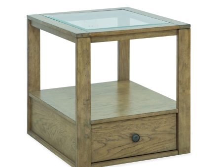 Hardison - Rectangular End Table - Warm Stone Fashion