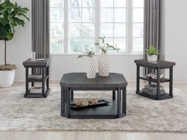 Bonilane - Black   Gray - Occasional Table Set (Set of 3) Online Hot Sale